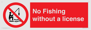 No Fishing without a license